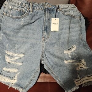 Denim Bermuda shorts